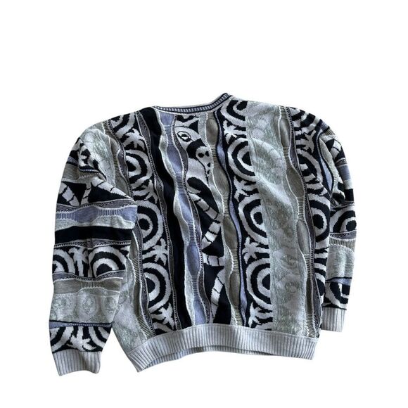 Rare White/Black Coogi-Style London Fog Sweater – XL - Picture 5 of 7